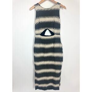 Mara Hoffman black and white cutout dress Mara Hoffman Size 6 Beach Quiet Luxury